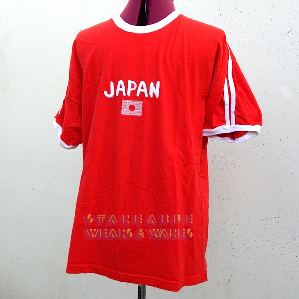 Vintage Japan embroidered ringer t-shirt '90s rare